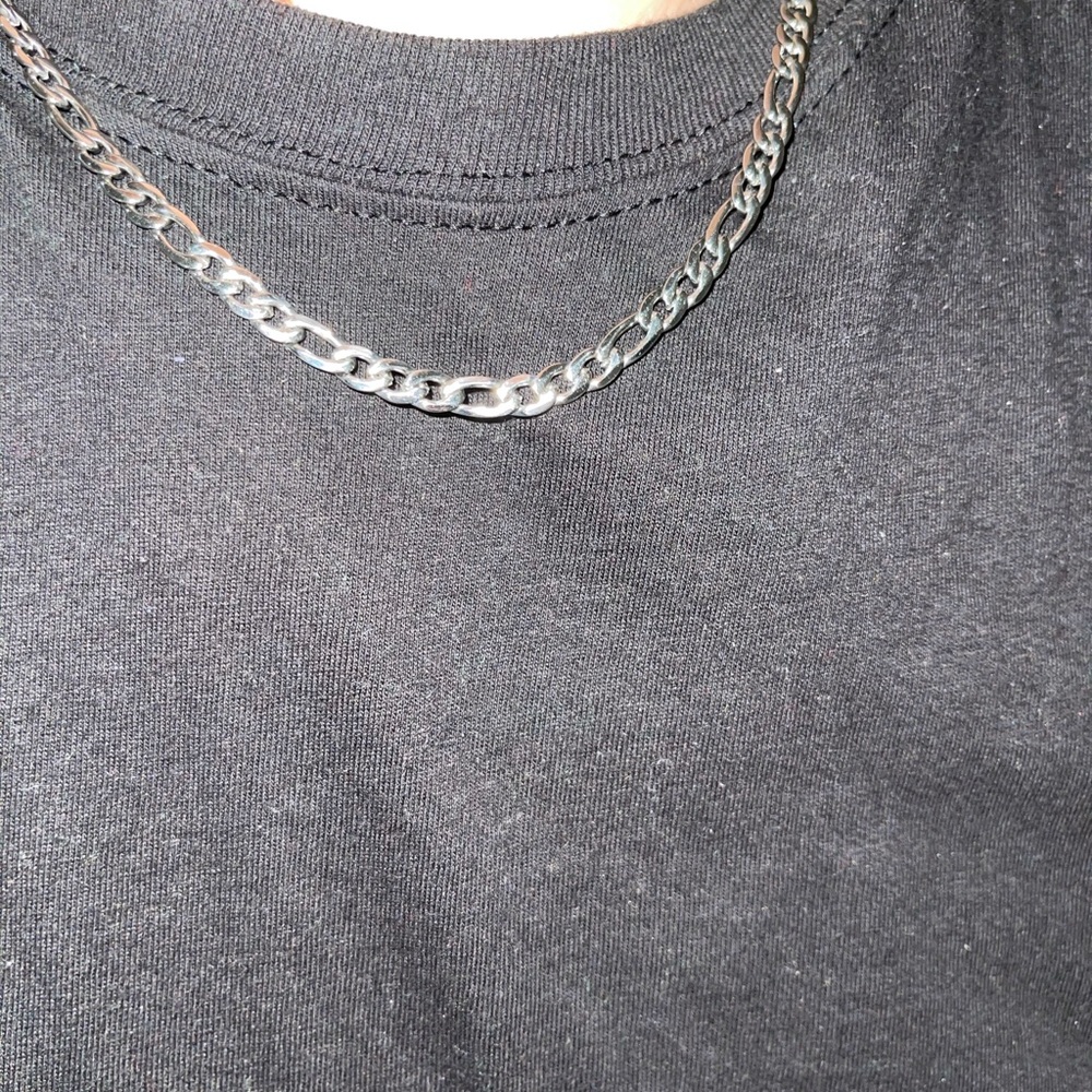 Stainless steel figaro chain 20”